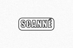 Tampon Scanné en Bois - 40 x 15 mm - 40 x 15 mm - 6 lignes max. - encre black - formule-scan07