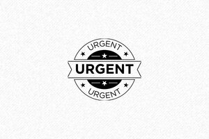 Tampon Urgent Carré - 30 x 30 mm - Encreur Manuel - 30 x 30 mm - 12 lignes max. - encre black - formule-urgent04