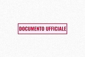 Timbro Ufficiale per Documenti incorniciato in rosso - undefined - encre red - boîtier noir - it-dok-ufficiale02-1747206924905
