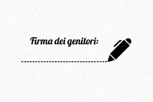 Timbro con firma - Timbro firma dei genitori - undefined - encre black - boîtier pêche - it-firma-genitori03-1747208032457