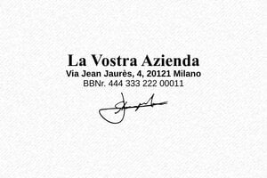 Timbro con firma - Timbro mobile Trodat 9413 - undefined - encre black - boîtier argent - it-firma-italiana-mo9413-1747207995341