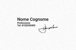 Timbro con firma - Timbro Trodat Pocket 9512 - undefined - encre black - boîtier noir - it-firma01-1747207816146