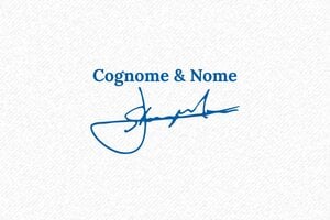 Timbro con firma - Timbro Trodat Printy 4913 - undefined - encre blue - boîtier bleu - it-firma2-4926-1747207981882