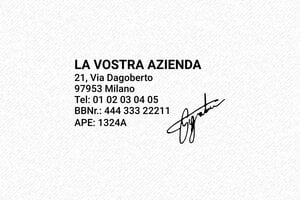 Timbro con firma - Trodat Timbro Metal Line 5200 - undefined - encre black - boîtier anneau noir - it-firma2-m5200-1747207866891