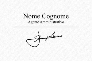 Timbro con firma - Timbro Trodat Metal Line 5206 - undefined - encre black - boîtier anneau noir - it-flo-firma1-5206-1747207969661