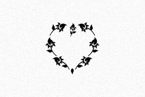 Timbri cuore - Timbro Cuore Rurale - undefined - encre black - it-foglie-di-cuore-1747207652150