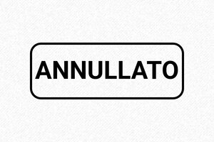 Timbro Annullato del Magazzino rechteckig mit schwarzem Rahmen - undefined - encre black - boîtier noir - it-formale-annullato-1747206793209