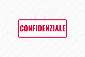 Timbro Confidenziale Magazzino inquadrato in rosso - undefined - encre red - boîtier noir - it-formale-confidenziale-1747206764430