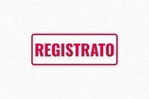Timbro Registrato Magazzino - undefined - encre red - boîtier noir - it-formalmente-registrato-1747206755281