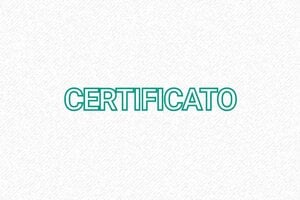 Timbri per magazzino e inventario - Timbro Magazzino Certificato – Fedele all'Originale - undefined - encre green - boîtier noir - it-formel-certificato01-1747206719404