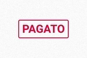 Timbri per magazzino e inventario - Timbro Magazzino Pagato - undefined - encre red - boîtier rouge - it-formel-pagato2-1747206697466