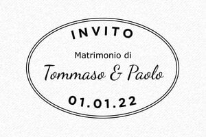 Timbri per Cerimonie - Timbro in legno Otypo o6040 - undefined - encre black - it-matrimonio04-1747204875894