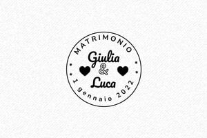 Timbri per Cerimonie - Timbro in legno Otypo o3030 - undefined - encre black - it-matrimonio05-1747204756686