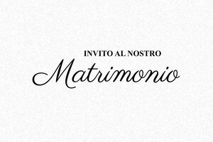 Timbro Invito Matrimonio - 60x25 mm con testo personalizzabile su 2 righe - undefined - encre black - it-matrimonio08-1747204591655