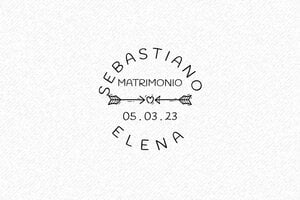 Timbri per Cerimonie - Timbro in legno Otypo o3030 - undefined - encre black - it-matrimonio11-1747204622659