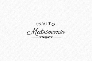 Timbro Invito Magazzino con illustrazione stilizzata - undefined - encre black - it-matrimonio12-1747204572741
