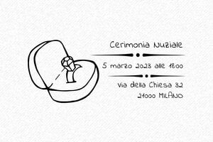 Timbri per Cerimonie - Timbro in legno Otypo 6025 - undefined - encre black - it-matrimonio16-1747204832168