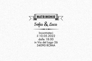 Timbri per Cerimonie - Timbro in legno Otypo 3030 - undefined - encre black - it-matrimonio17-1747204812423