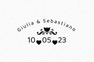 Timbri per Cerimonie - Timbro in legno Otypo 6025 - undefined - encre black - it-matrimonio22-1747204794462