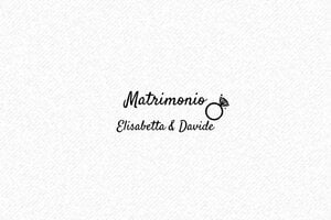 Timbri per Cerimonie - Timbro in legno Otypo 4015 - undefined - encre black - it-matrimonio25-1747204852367