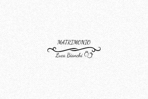 Timbri per Cerimonie - Timbro in legno Otypo 4015 - undefined - encre black - it-matrimonio27-1747204739250