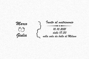 Timbri per Cerimonie - Timbro in legno Otypo 6025 - undefined - encre black - it-matrimonio28-1747204582739