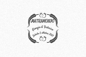 Timbri per Cerimonie - Timbro in legno Otypo 3030 - undefined - encre black - it-matrimonio29-1747204798858