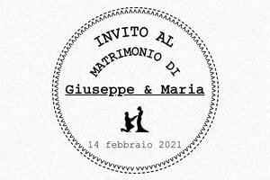 Timbri per Cerimonie - Timbro in legno Otypo o5050 - undefined - encre black - it-matrimonio30-1747204612667