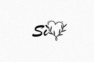 Timbri per Cerimonie - Timbro Matrimonio Sì con Cuore - undefined - encre black - it-matrimonio33-1747204696574