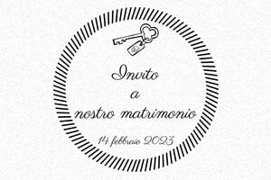 Timbri per Cerimonie - Timbro in legno Otypo o5050 - undefined - encre black - it-matrimonio34-1747204723984