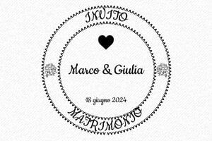 Timbri per Cerimonie - Timbro in legno Otypo o5050 - undefined - encre black - it-matrimonio37-1747204631742