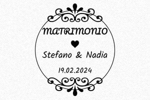 Timbri per Cerimonie - Timbro in legno Otypo o5050 - undefined - encre black - it-matrimonio38-1747204746531