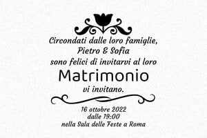 Timbri per Cerimonie - Timbro in legno Otypo 10060 - undefined - encre black - it-matrimonio41-1747204684339