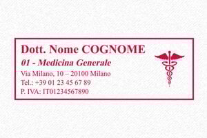 Timbri per medici - Timbro Trodat Metal Line 5205 - undefined - encre red - boîtier noir - it-medico010-1747647212691