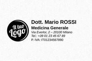 Timbri per medici - Timbro Trodat Metal Line 5205 - undefined - encre black - boîtier noir - it-medico06-1747647365495