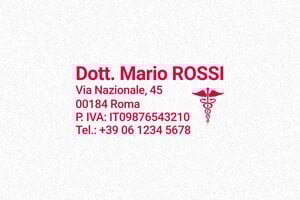 Timbri per medici - Timbro Trodat Printy 4913 - undefined - encre red - boîtier noir - it-medico11-1747647369696