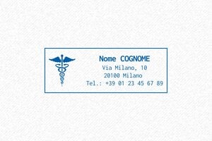 Timbri per medici - Timbro Trodat Pocket 9512 - undefined - encre blue - boîtier noir - it-medico18-1747647079287