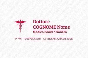 Timbri per medici - Timbro Trodat Printy 4913 - undefined - encre red - boîtier rouge - it-medico19-1747647185141