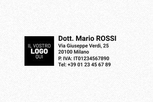 Timbri per medici - Timbro Trodat Printy 4913 - undefined - encre black - boîtier noir - it-medico26-1747647176740