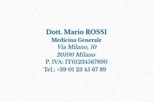Timbri per medici - Trodat Timbro Metal Line 5200 - undefined - encre blue - boîtier anneau noir - it-medico28-1747647106046