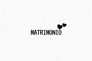 Timbri per Cerimonie - Timbro in legno Otypo 4015 - undefined - encre black - it-mini-matrimonio1-1747204654494