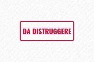 Timbro Magazzino Da Distruggere - undefined - encre red - boîtier noir - it-modulo-da-distruggere-1747207080227