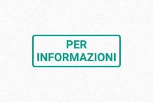 Timbro Informativo di Magazzino in maiuscolo con cornice - undefined - encre green - boîtier noir - it-modulo-per-informazioni-1747206974003