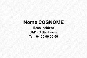 Timbri con indirizzo  - Timbro Trodat Printy 4912 - undefined - encre black - boîtier noir - it-nome-flo-4912-2-1747204352826