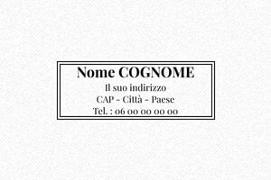Timbri con indirizzo  - Timbro Trodat Printy 4912 - undefined - encre black - boîtier noir - it-nome-flo-4912-2-cornice-1747204364104