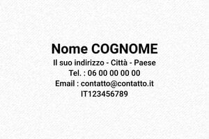 Timbri con indirizzo  - Timbro Trodat Printy 4913 - undefined - encre black - boîtier noir - it-nome-flo-4913-1747204489488