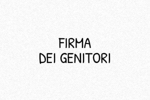 Timbro firma dei genitori B a nome dei genitori - undefined - encre black - boîtier noir - it-standard25-1747208020459