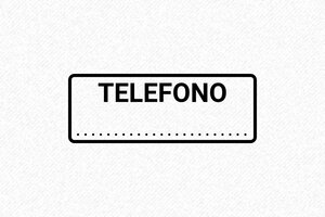 Timbro Telefonico da Magazzino con numero di telefono da compilare - undefined - encre black - boîtier noir - it-telefono-formale-1747207052008