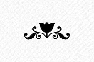 Timbri decorativi in legno - Timbro con motivo floreale - undefined - encre black - it-timbro-motivo-001-18-1747207884623