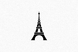 Timbro Torre Eiffel con Torre Eiffel - undefined - encre black - it-timbro-motivo-001-24-1747207926749